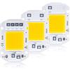 LIGHBIB 3pcs Chip LED COB Ad Alta Potenza AC 220V 110V 20W 30W 50W Diodo LED Chip COB Matrice Rettangolare Faretto Fai Da Te Luce Di Inondazione Non Necessita Di Driver,Bianco Caldo,220V 30W