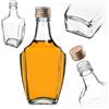 KADAX Bottiglie in Vetro 250ml con Tappo a Vite Oro - Bottiglie vuote da riempire per liquore, Grappa, Olio e aceto, conservazione Alimentare
