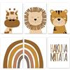 TNSLAND 6Pcs Adesivi cameretta bimbo, Quadretti neonato, Decorazioni per camera bambini