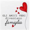 VELORAH Regalo Amici come Famiglia in Legno Bianco con Dedica, Decorazione da Appoggio e da Appendere per Interni, Idea Regalo Amicizia e Persone Speciali, Made in Italy