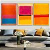 GKUVBF Mark Rothko Arte Astratta Classica Poster Stampe su Tela Wall Art Rothko Immagine Riproduzione per Soggiorno Decorazioni per la Casa 50x75 cm-3 Pezzi Senza Cornice