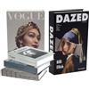 YUJUVI Libri Decorativi per Arredamento Libri Finti Decorativi Design 5 Pezzi Moderno Decorazioni libri per Libreria per la Decorazione Domestica Libreria Tavolino da caffè Scaffali (5 Pz Set B)