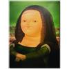 LABORATORIO 102 Quadro su Tela Fernando Botero La Gioconda Mona Lisa 1978 (30x40 cm) - Stampa Artistica da Parete con Telaio Classic 2 cm Legno Abete - Quadro Moderno Pronto da Appendere