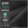 DreamRoots Ecopelle al Metro per Tappezzeria, Nero, 1 m | Similpelle / pelle sintetica al metro, per rivestire divani, sedie, testiera, 650 g/m², 140 cm, morbida, OEKO-TEX