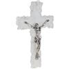 Sospiri Venezia Crocifisso in Vetro di Murano Decorato Croce Religiosa da Parete Oggetti Venezia Idea Regalo Made in Italy (cm 17x26)
