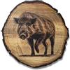 DARO Design - Immagine murale Cinghiale Dimensione 20 cm - Stampa artistica pronta per essere appesa - Decorazione murale a tema Caccia, Natura, Animali