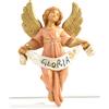 Holyart Presepe Fontanini: Angelo gloria rosa 6,5 cm Fontanini