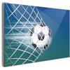 MuchoWow© Stampa Foto su Tela Quadro Moderno Soggiorno Quadretti da Parete | 90x60 cm - Decorazioni Casa Illustrazione di un pallone da calcio in rete - per Ragazzi - Ragazze - Bambini
