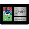 HWC Trading - Foto autografata di Alessandro Del Piero con divisa dell'Italia, formato A4, per fan e tifosi
