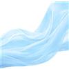 FORBELL Tulle in organza morbida, 160 cm x 3 m/5 m/10 m, tessuto decorativo a rete trasparente, per cucito, matrimoni, feste, archi, abiti, gonna in tulle, veli e decorazioni fai da te (azzurro, 160 cm x 3 m)
