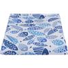 SaRani Tessuto Loneta di Cotone Fantasia Marina, Stoffa Stampata per Arredo Casa Tovaglie Cuscini Tendaggi H 280 CM (Pesciolini Blu, Taglio 260x280 cm)