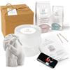 Calchi Italiani Kit Calco Mani Coppia e Famiglia 3D Premium - Stampi in Gesso e Alginato Made in Italy - Set Completo per 2 Persone - Regalo Originale Festa della Mamma, Anniversario, Matrimonio e Nascita