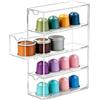 PULCINELLI Porta Capsule caffè, Organizer Capsule caffè con 4 Cassetti | Portacapsule in Acrilico 4 Livelli, Contenitore Capsule Caffè Trasparente, Porta Cialde per Nespresso, Tassimo, Dolce Gusto
