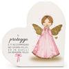 VELORAH Regalo Angelo Protettore in Legno di Faggio, Cuore Decorativo Autoportante con Dedica, Idea Regalo Persona Cara, Casa e Ricordo, Made in Italy