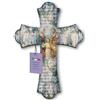 F.LLI BONELLA Fratelli Bonella | Croce Religiosa Vintage in Legno della Sacra Famiglia 28x40cm | Made in Italy