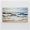 Giallobus - Quadro - 43 - Onda materica - Tela Canvas Telaio Standard - 100L x 60l cm - Pronto da appendere - Quadri moderni per la casa