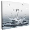 MuchoWow© Stampa Su Tela Decorazioni Pareti Canvas Grandi Dimensioni Quadri | 40x30 cm - Con Cornice Moderni Quadro Soggiorno Foto Astratti CameraAstratto - Moderno - Acqua - Cuore