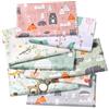 Comius Sharp 8 Pezzi Tessuti Cartoni Animati Stampati in Cotone, Stoffe Patchwork per Cucire Artigianali DIY, 50cm x 40cm (B)