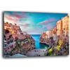 Printerland Quadro Moderno soggiorno Puglia MARE PAESAGGIO Quadri moderni da Parete XXL grande Stampa su tela Canvas Decorazione Murale muro Arredo Camera da letto Cucina (70x100 cm, Puglia 2)