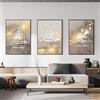 QPLGTU Set di poster islamici - Dipinti su tela marmorizzata - Arte araba - Poster su tela - Per soggiorno, camera da letto - Decorazione murale - Senza cornice - Stile 18,20 x 30 cm x 30 cm