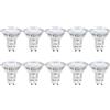 Lepro Lampadina LED 3W con Attacco GU10 PAR16, Pari ad Lampada Alogena da 35W, Luce 250lm Bianco Caldo 2700K, Angolo Luminoso 100°, Confezione da 10 Pezzi