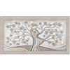 Lupia - Quadro moderno soggiorno camera da letto amore e famiglia con cornice BOSTON colore BEIGE 60x110 cm ALBERO ABBRACCIO MIX stampa su pannello in legno