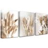 PIGPIGFLY Set di 3 Quadri Decorativi su Tela 30x40cm - Con Cornice in Legno, Quadri Moderni da Parete per Soggiorno, Camera da Letto o Cucina