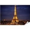 islandburner Poster Premium Torre Eiffel Parigi di notte, splendido murale per la vostra casa, standard
