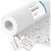DreamRoots Tessuto Impermeabile al Metro Esterno, Bianco, 1 m | Stoffa impermeabile per esterno, tessuto idrorepellente, 160 cm, 220 g/m² 600D, cuscini, tende, tela cerata