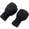 WaiYeeHei 1 paio di polsini tubolari in maglia elastica, materiale di ricambio per giacche imbottite, cappotti, maniche, polsini, cucito, fai da te, nero