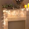 DELICHTER Ramo di luce bianca pura Rotang con 48 LED bianchi caldi, alimentato elettricamente, stringa di luci decorazione per camera da letto Indoor Outdoor Christmas Wall