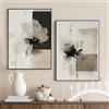 Ueiwffzo Set di 2 poster, quadri astratti poster vintage fiori dipinto murale poster set stampe su tela decorazione per soggiorno camera da letto, senza cornice (30x40cm)