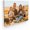 Panorama Quadro Personalizzato con Foto - 100x70 cm - Foto su Tela Personalizzata - Idea Regalo Compleanno Anniversario - Telaio in Legno Incluso - Decorazioni da Parete