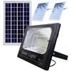 Generico Faro Faretto LED Solare Crepuscolare con Pannello 400-500-800W 6500K IP67 RL.X con Telecomando ad Energia Solare (2000)