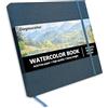 DagouColor Acquerello Sketchbook Libro, 21.6 * 21.6cm, 1 Pack | 24 Fogli, 230GSM Carta Colore Acquatico Pressata Freddo, Copertina Tessuto Libro per Artisti Principianti Adulti
