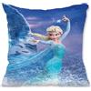 QDUODUO Eisa - Federa per cuscino per bambini, motivo: principessa, motivo: cartoni animati, in peluche, con motivo double-face e chiusura lampo nascosta, per letto, divano, sedia auto, 45 x 45 cm