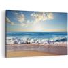ARTTOR Stampe da Parete Moderne 100x70 cm Quadro su Tela Paesaggi Marino - 3551 | Mare Bordo Acqua Quadro Decorativo Grande 1 pezzo Soggiorno Camera da Letto Arte da Parete Decorazione da Parete ARTTOR