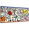 Generico Paul Klee - il ricco porto, un'immagine di viaggio - quadro stampa su tela con telaio in legno - 120x60 cm