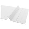 KumuJ Mensola pieghevole per vasca da bagno, 170 x 70 cm, colore bianco