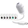 Generic Proiettore olografico notturno HD Smart 5D, lampada a stelle HD 2 in 1 Plug and Play, mini proiettore portatile USB a 360° con immagini della galassia per la camera da letto，6 filmati