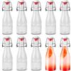 BUCOMTU 10 Bottiglie Vetro, Bottiglie di Vetro Sigillate,Bottiglie 150ml con Tappo Ermetico,Per Ripieni, Sciroppi, Bevande, oli Alimentari, Aceti Aromatizzati (10 x 150ml)