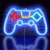 HOTUT Insegna al Neon LED, Gioco Insegne al Neon Alimentazione a Batteria o USB, Luce al Neon per Camera da Letto Sala Giochi Bar Decorazione per Feste, Led Gaming Neon