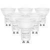 AGOTD Lampadine LED GU10 7W Dimmerabile, Bianco Freddo 6500K Senza Sfarfallio, No Rumore, Imballaggio Da 6 Pezzi
