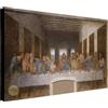 Wallazz Quadri Moderni Soggiorno Riproduzione Quadri famosi su tela - 100% Made in Italy - Leonardo Da Vinci L'Ultima Cena - Quadro Camera da Letto - Qualità Artigianale - 50x100cm