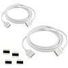 NANLAOHU 50 CM 0,5 m 4 colori RGB cavo di estensione del connettore della striscia LED cavo di estensione cavo cavo 4 pin connettore LED per SMD 5050 3528 2835 RGB LED striscia luminosa (2PCS) (50CM)