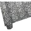 YYOUMING Python Print - Tessuto in similpelle in vinile, 32 x 135 cm, in rilievo, materiale strutturato per borse, artigianato e progetti fai da te (A-grigio scuro)