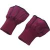 WaiYeeHei 1 paio di polsini tubolari in maglia elastica, materiale di ricambio per giacche imbottite, cappotti, maniche, polsini, cucito, fai da te, bordeaux