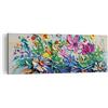 ARTTOR Moderno Quadro su Tela 140x50 cm Stampe da Parete Botanica Fiori - 4521 | Colori Impasto Quadro Decorativo Grande XXL 1 pezzo Soggiorno Camera da Letto Arte da Parete Decorazione da Parete ARTTOR