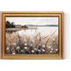ARPEOTCY Quadri su tela con cornice, piccola decorazione vintage da parete, 40 x 30 cm, quadri per soggiorno, camera da letto, bagno, cucina, decorazione estetica di fattoria, dipinti con cavalli in