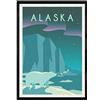 Nacnic Foglio di Alaska. Stile Vintage. Colori Poster Città. Ad United States Dimensioni A3